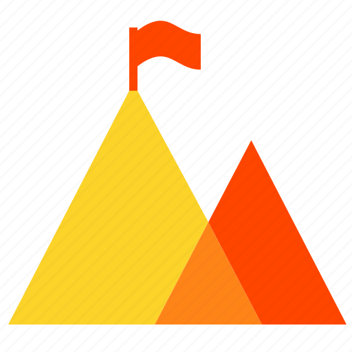 Flag, hills, motivation, mountains icon - Download on Iconfinder