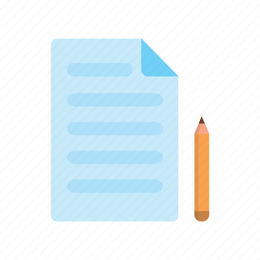Certificate, education, paper, pencil, write icon - Download on Iconfinder
