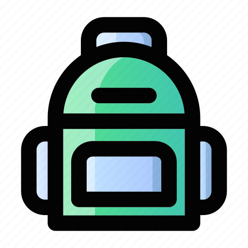 Backpack, backpacker, bag, education, rucksack, school, student icon - Download on Iconfinder