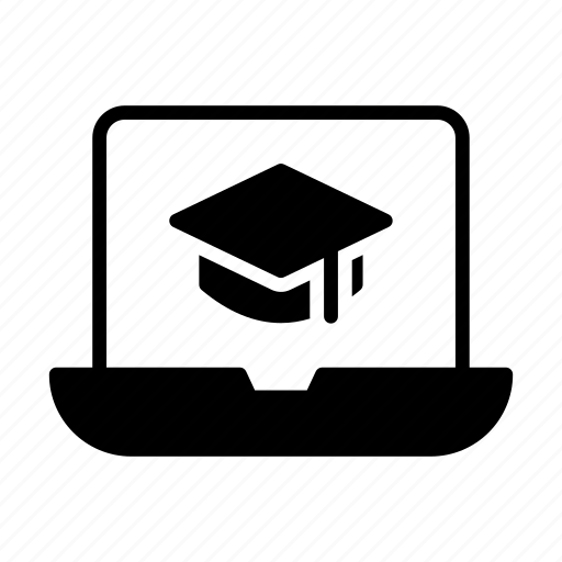 Degree, diploma, laptop, notebook, onlineeducation icon - Download on Iconfinder