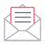 email, envelope, letter, message, open 