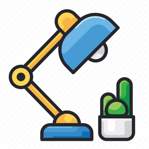 Cactus, education, lamp, lightning, study, studying icon - Download on Iconfinder