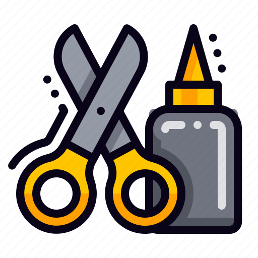 Craft, glue, scissors icon - Download on Iconfinder