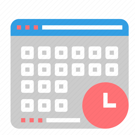 Timetable, calendar, clock, month, education, plan, schedule icon - Download on Iconfinder