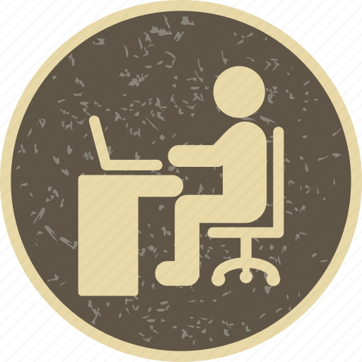 Using laptop, working on laptop, student icon - Download on Iconfinder