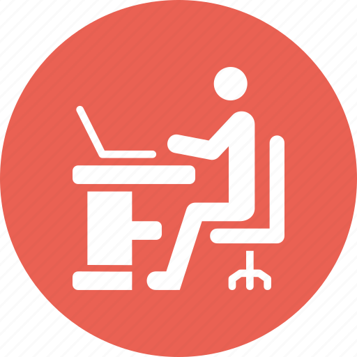 Desk, laptop, office, school, study, work icon - Download on Iconfinder