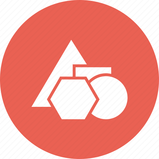 Circle, education, geometry, hexagon, school, shapes, triangle icon - Download on Iconfinder