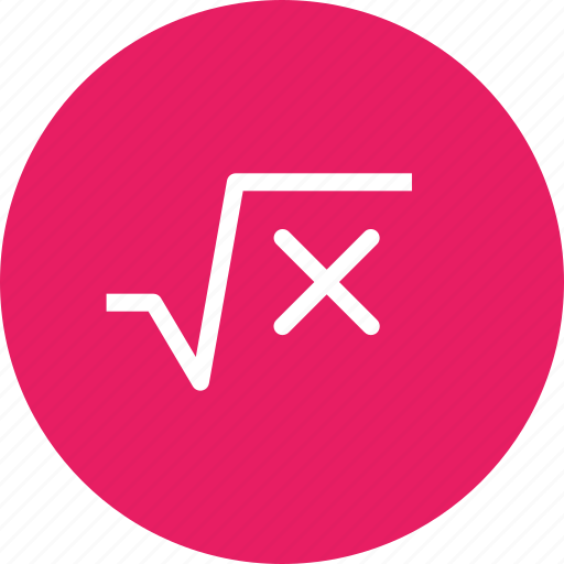 Education, equation, formula, math, root, school, square icon - Download on Iconfinder