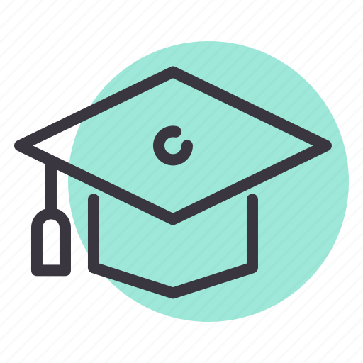 College, degree, graduate, graduation, hat, mortarboard, school icon - Download on Iconfinder