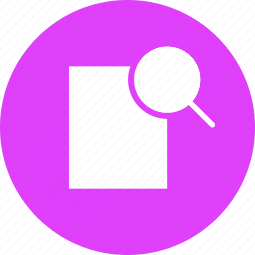 Document, file, find, inspect, magnifier, paper, search icon - Download on Iconfinder