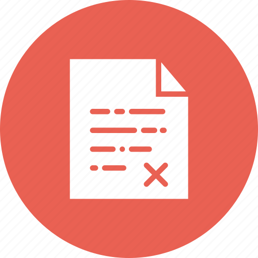 Exam, grade, paper, report, result, student, wrong icon - Download on Iconfinder