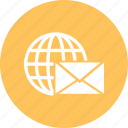 earth, global, globe, mail send, world