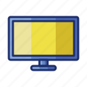monitor, screen, television