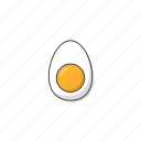 boiled, egg, chicken, food, cooking, protein, eat