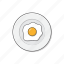 fried, egg, plate, omelette, food, cooking, eat 