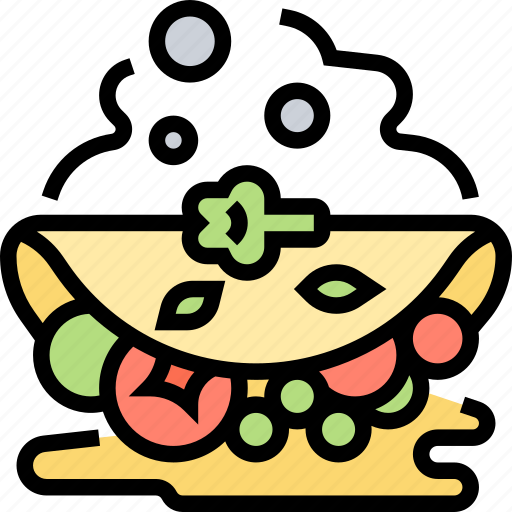 Omelet, cooking, food, nutrition, protein icon - Download on Iconfinder