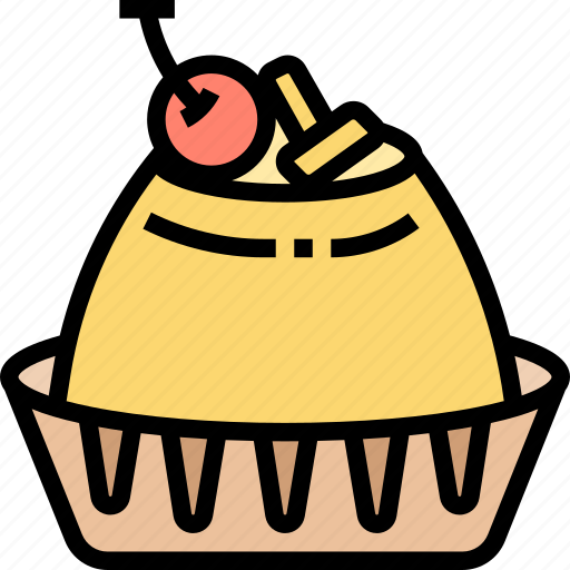 Quindim, egg, dessert, pastry, portuguese icon - Download on Iconfinder