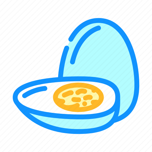 Boiled, egg, cut, hen, food, healthy icon - Download on Iconfinder