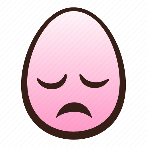Disappointed, easter, egg, emoji, face, funny, head icon - Download on Iconfinder