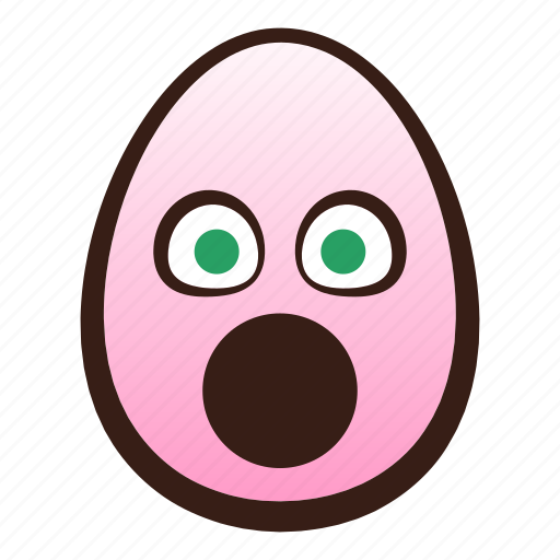 Easter, egg, emoji, face, funny, mouth, open icon - Download on Iconfinder