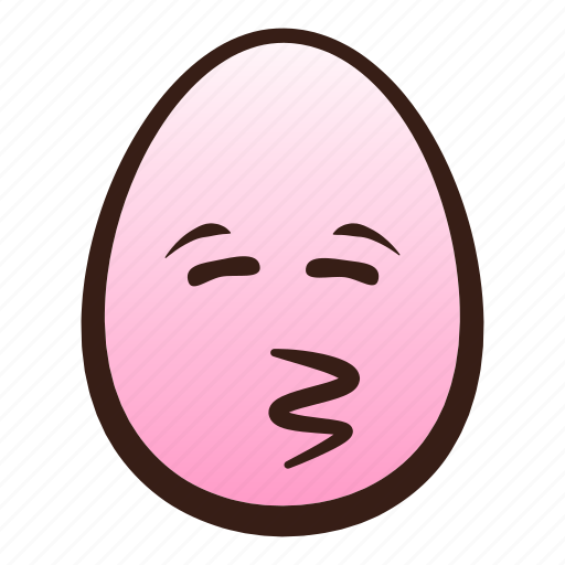 Closed, easter, egg, emoji, eyes, face, kissing icon - Download on Iconfinder