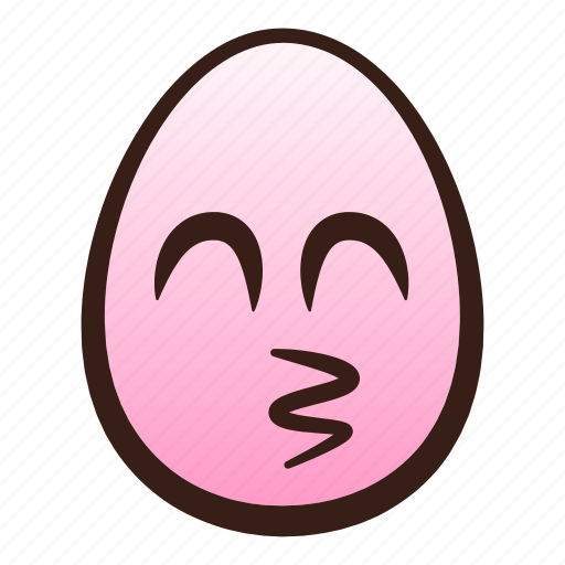 Easter, egg, emoji, face, funny, kissing, smiling icon - Download on Iconfinder