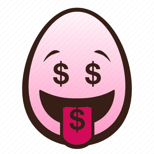 Easter, egg, emoji, face, funny, money, mouth icon - Download on Iconfinder