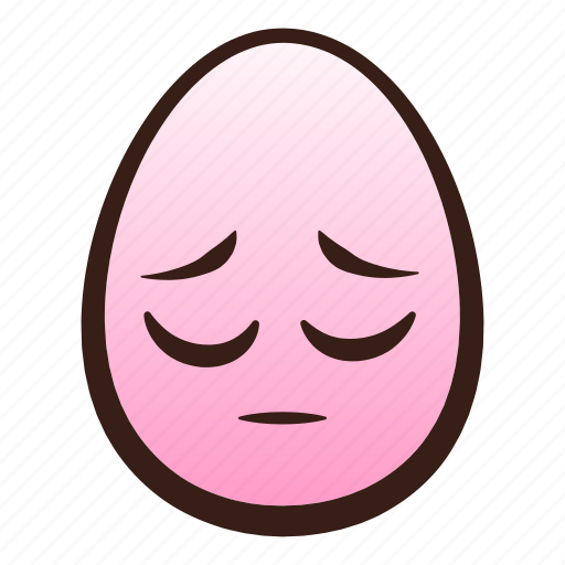 Easter, egg, emoji, face, funny, pensive icon - Download on Iconfinder