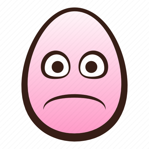 Easter, egg, emoji, face, frowning, funny, slightly icon - Download on Iconfinder
