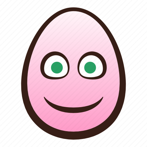 Easter, egg, emoji, face, funny, slightly, smiling icon - Download on Iconfinder