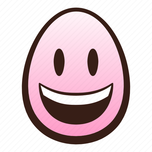 Easter, egg, emoji, face, funny, mouth, smiling icon - Download on Iconfinder