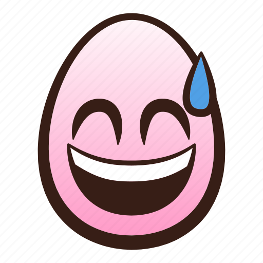Easter, egg, emoji, face, mouth, smiling, sweat icon - Download on Iconfinder