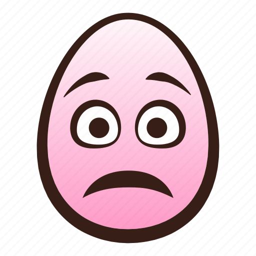 Easter, egg, emoji, face, funny, head, worried icon - Download on Iconfinder