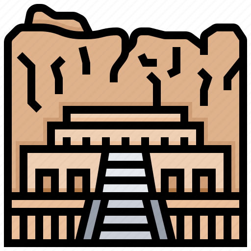 Building, egypt, landmark, mortuary, temple icon - Download on Iconfinder