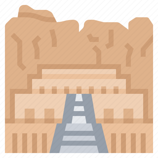Building, egypt, landmark, mortuary, temple icon - Download on Iconfinder