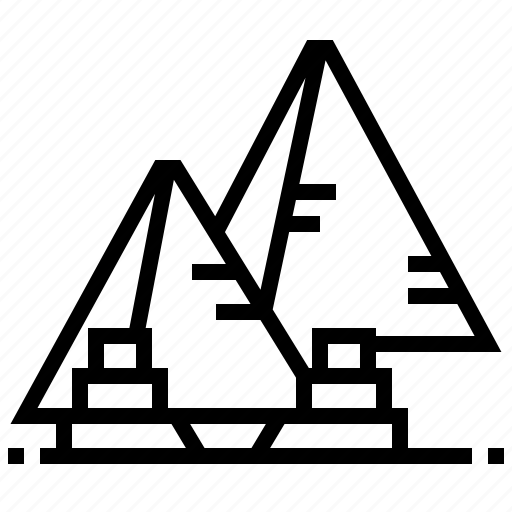 Building, egypt, giza, landmark, pyramid icon - Download on Iconfinder