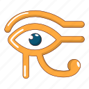 cartoon, egypt, eye, horus, object, pharaoh, religion