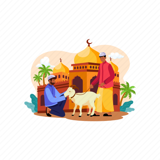 Podium, eid-ul-adha, eid ul adha, goat, eid mubarak, lamb, eid-al-adha illustration - Download on Iconfinder