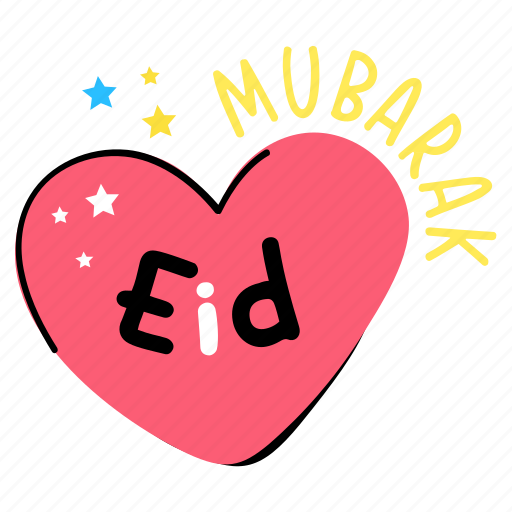 Eid greetings, eid wishes, religious festival, typography, eid sticker - Download on Iconfinder