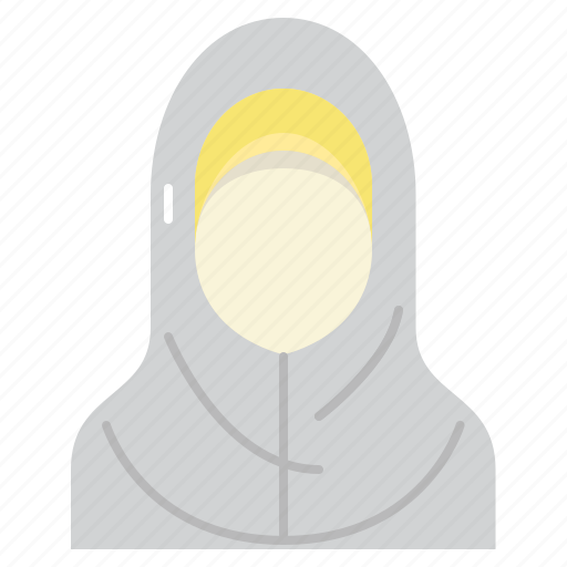 Hijab, cloth, islamic, wear, woman, avatar, character icon - Download on Iconfinder