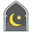 crescent, star, eid, mubarak, moon, islamic