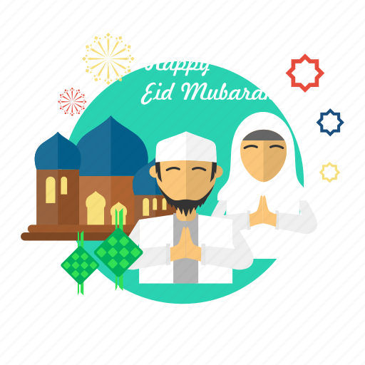 Celebration, eid, forgiveness, islam, mosque, mubarak, religion icon - Download on Iconfinder