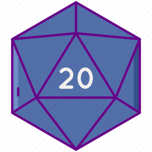 D20, dice, dragons, dungeons icon - Download on Iconfinder
