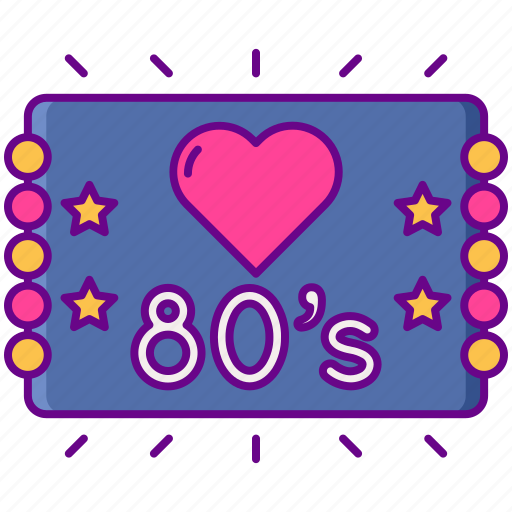 80s, love, neon, sign icon - Download on Iconfinder