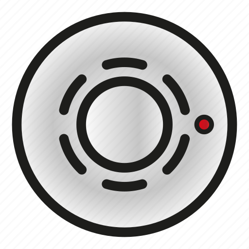 Detector, fire alarm, heat, security, system icon - Download on Iconfinder