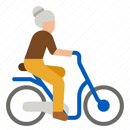 Bike, exercise, bicycle, cycling, elder icon - Download on Iconfinder