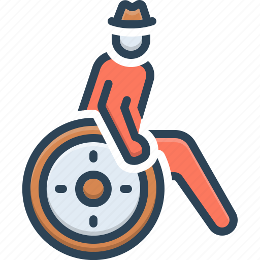 Accessibility, disability, patient, wheelchair, disabled, paraplegic, handicapped icon - Download on Iconfinder