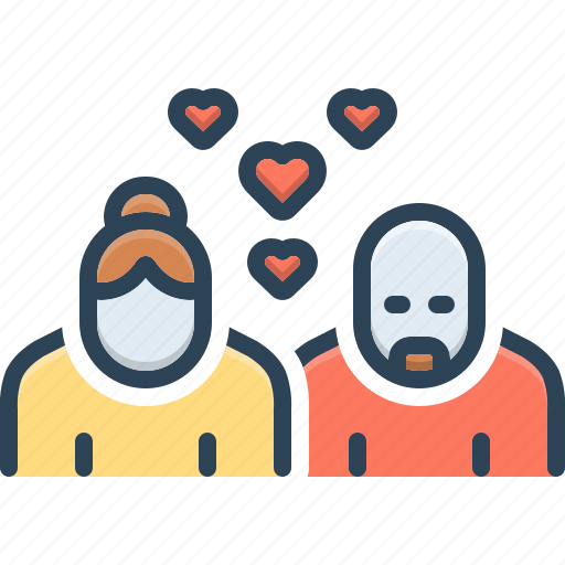 Elderly couple, elderly, couple, romantic, relationship, married, retired icon - Download on Iconfinder