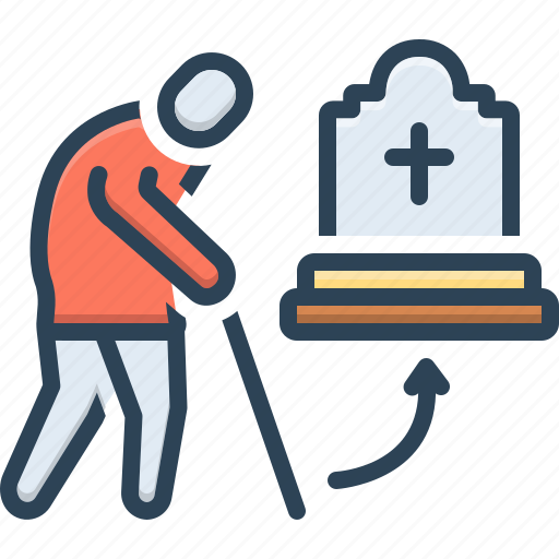 End of life, lifespan, elderly, aging, ageing, duration of life, stages of life icon - Download on Iconfinder