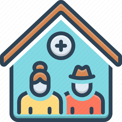 Nursing home, nursing, hospice, treatment, hospital, caregiver, retirement icon - Download on Iconfinder